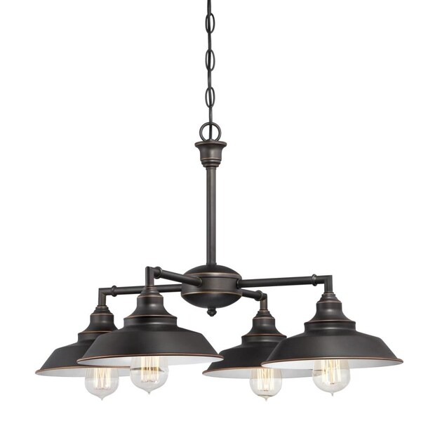 Westinghouse Four-Light Indoor Convertible Chandelier Ceiling Fixture ORB 6343300 - main